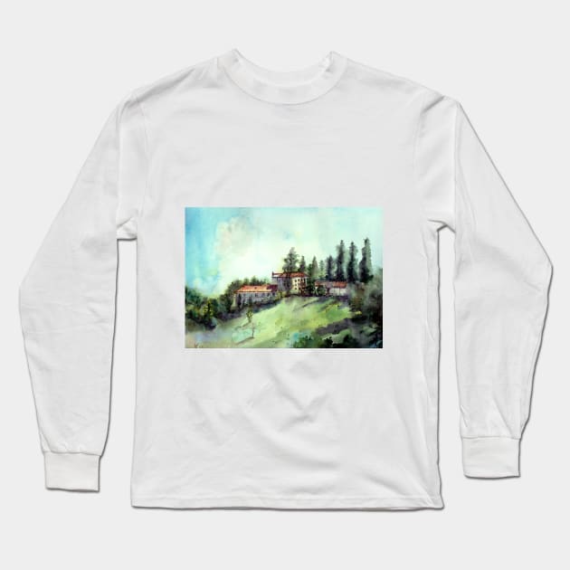 green village Long Sleeve T-Shirt by ArtKsenia